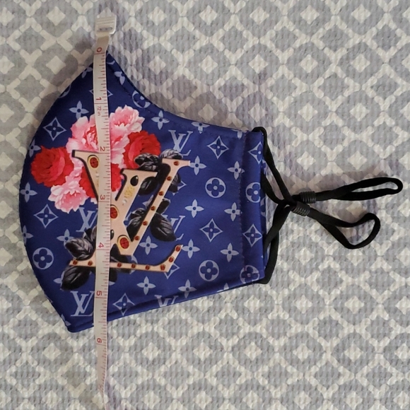 Blue Handmade Face Mask - Picture 3 of 5